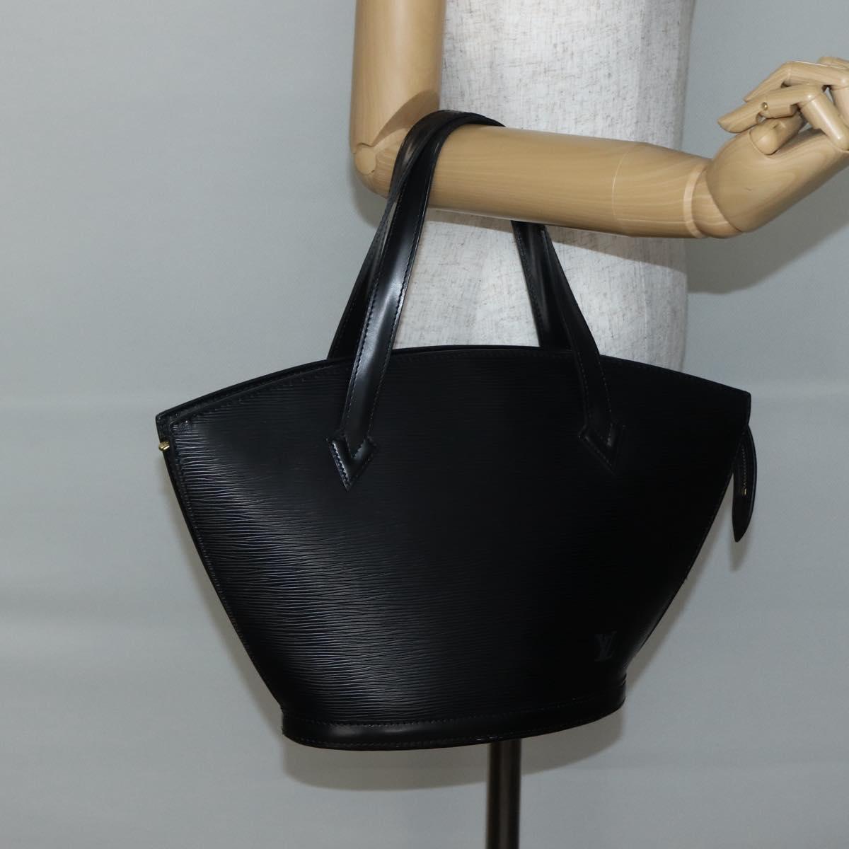 LOUIS VUITTON Epi Saint Jacques Hand Bag Black M52272 LV Auth bs29604
