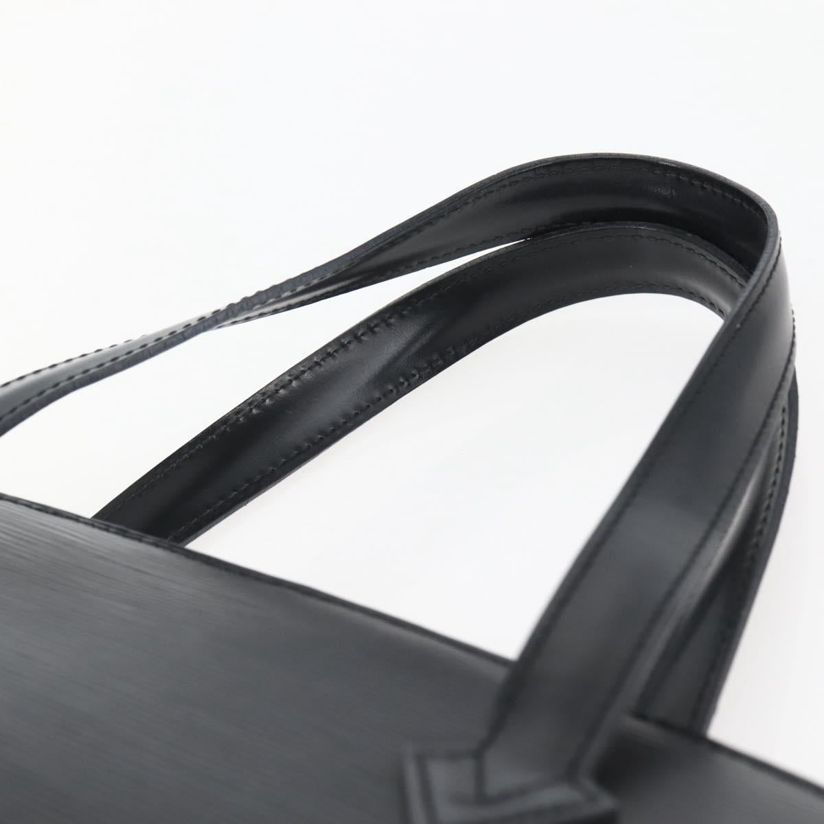 LOUIS VUITTON Epi Saint Jacques Hand Bag Black M52272 LV Auth bs29604