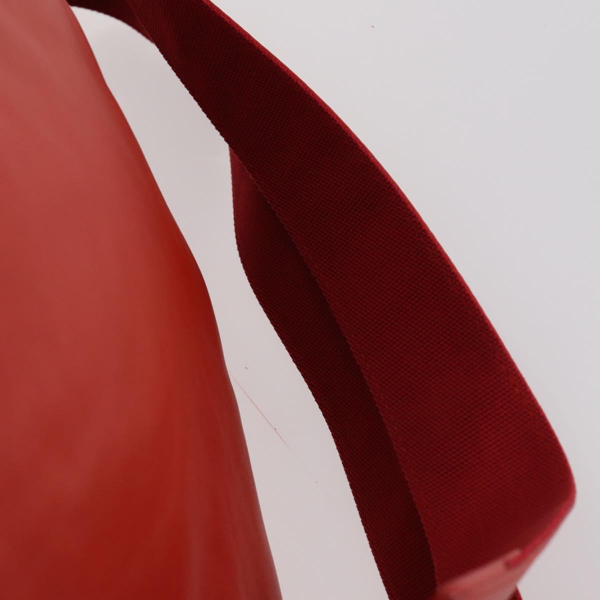 BALENCIAGA Backpack Suede Red Silver Auth bs29626