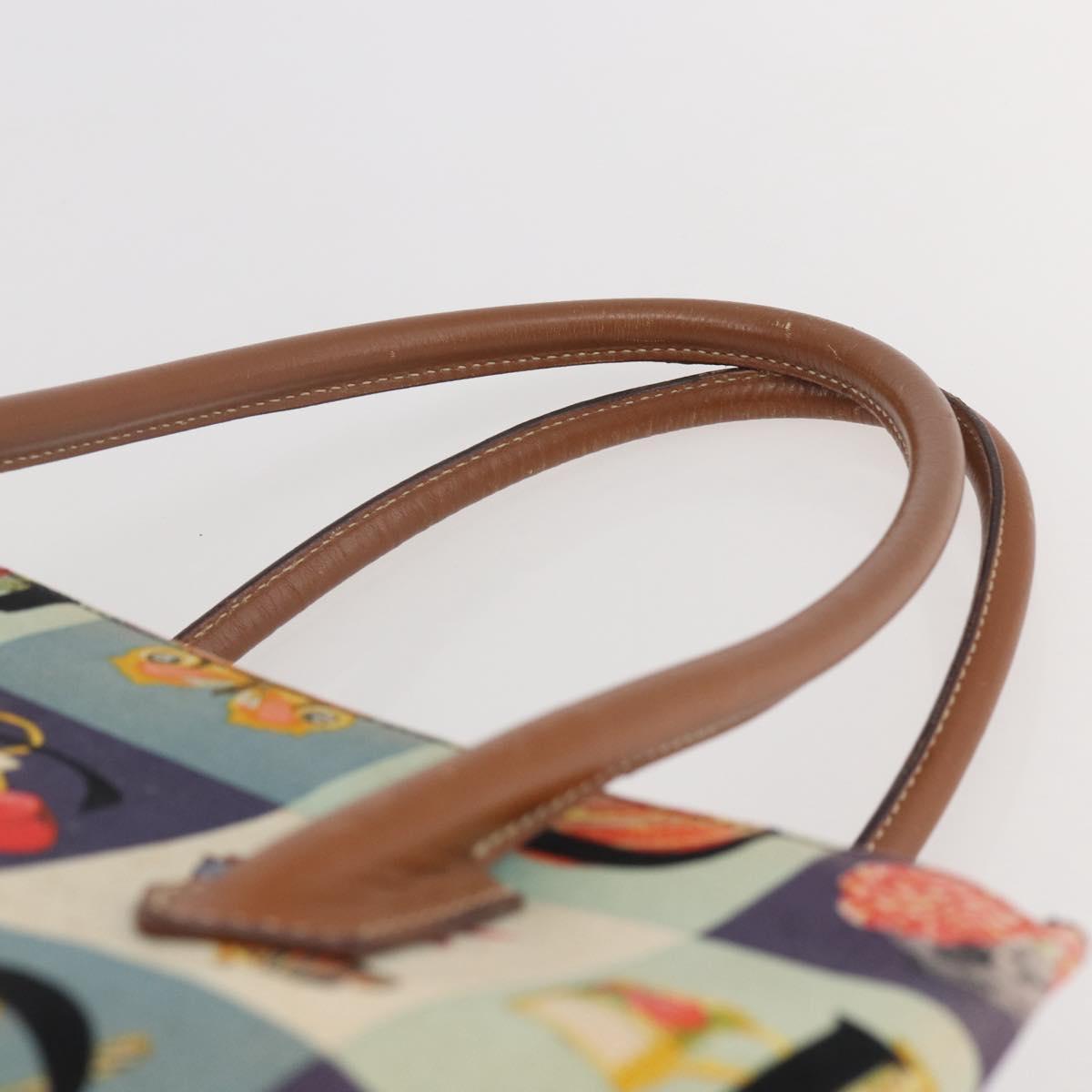 GUCCI Tote Bag Canvas Blue Gold 002 2040 0307 Auth bs29630