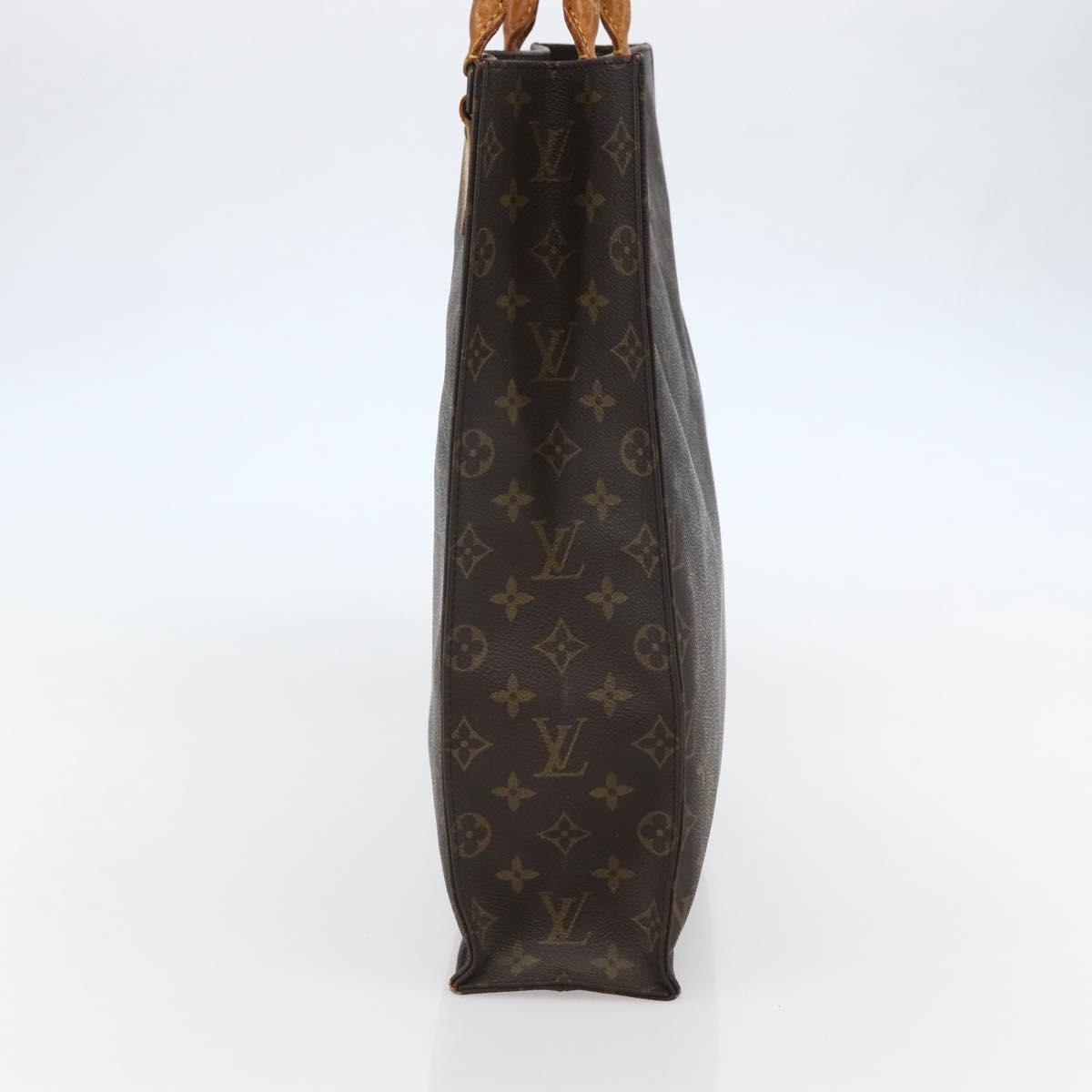 LOUIS VUITTON Monogram Sac Plat Hand Bag M51140 LV Auth bs29660