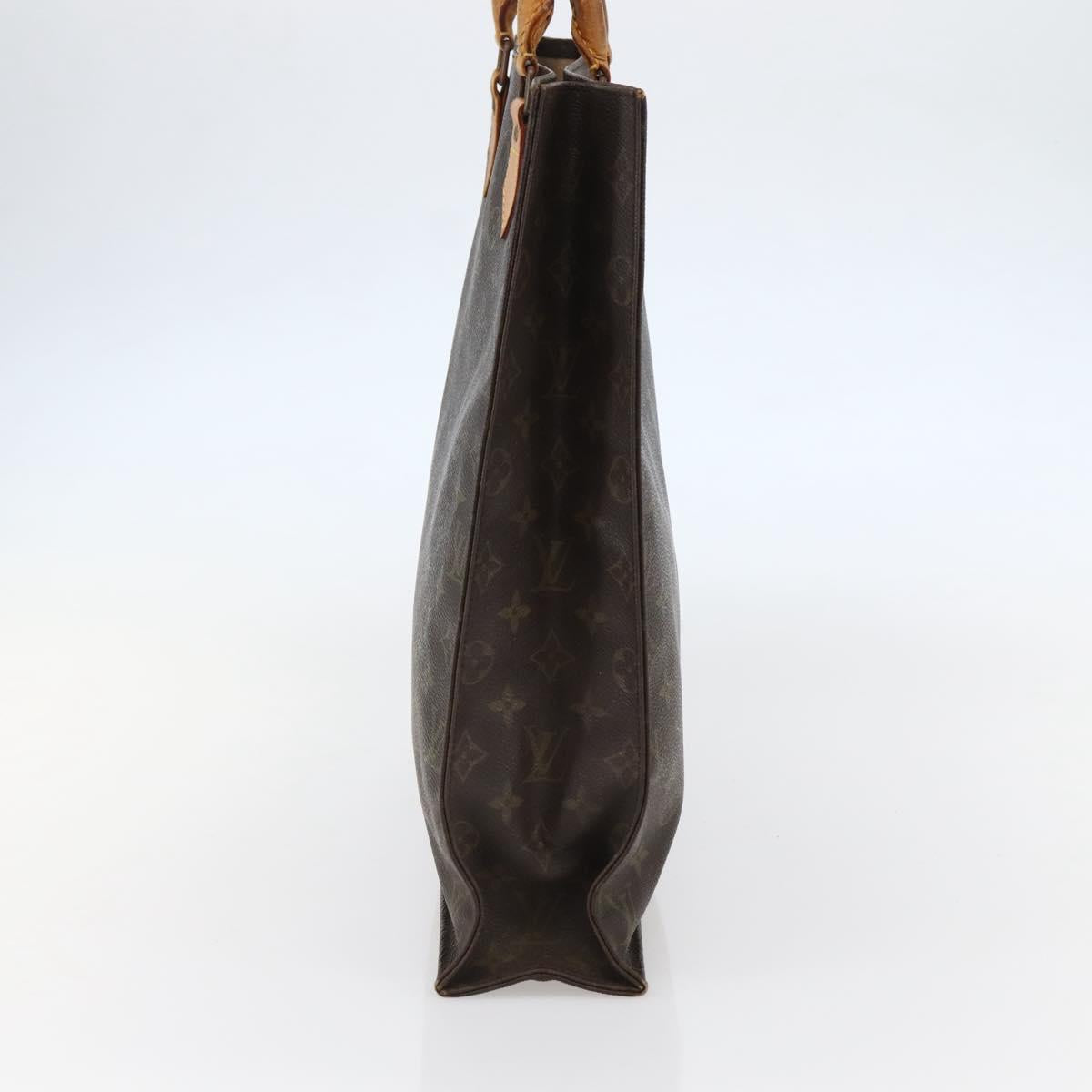 LOUIS VUITTON Monogram Sac Plat Hand Bag M51140 LV Auth bs29671