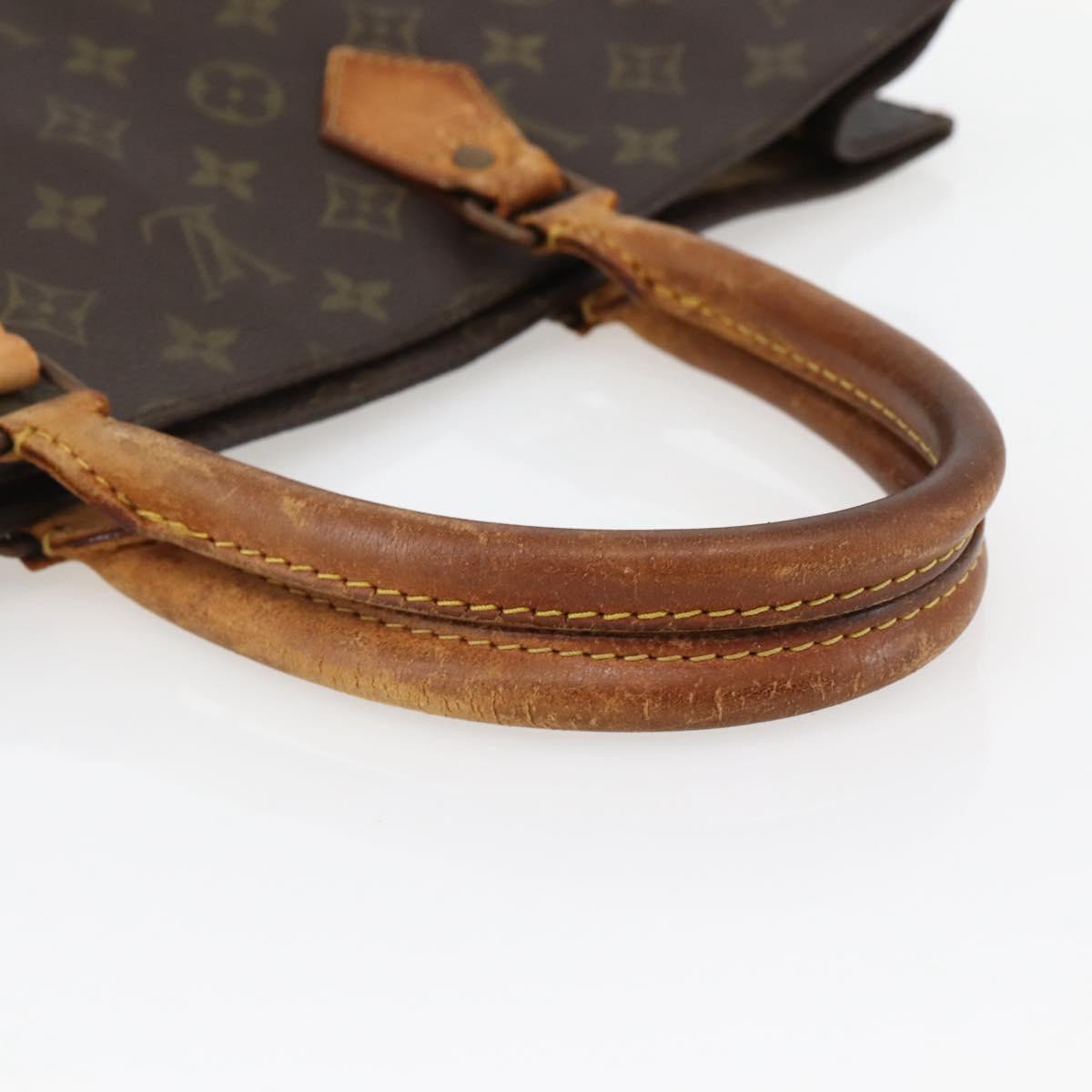 LOUIS VUITTON Monogram Sac Plat Hand Bag M51140 LV Auth bs29671
