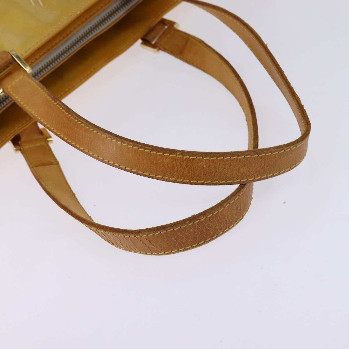 LOUIS VUITTON Monogram Vernis Columbus Tote Bag Gris M91028 LV Auth bs29674