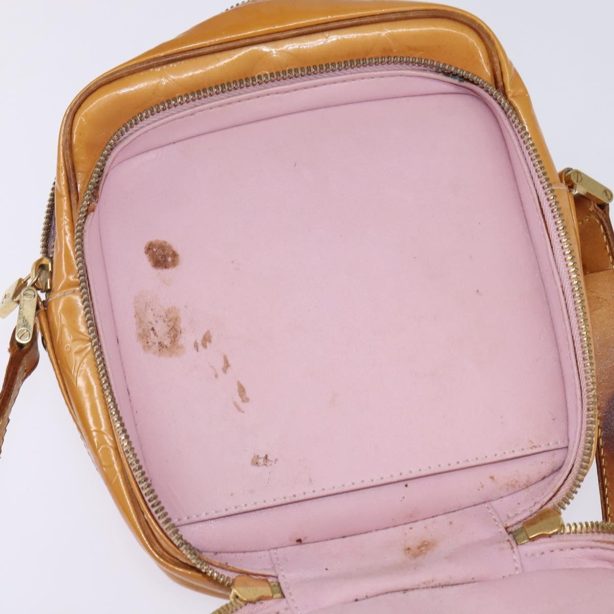 LOUIS VUITTON Monogram Vernis Wooster Bag Marshmallow Pink M91037 Auth bs29675