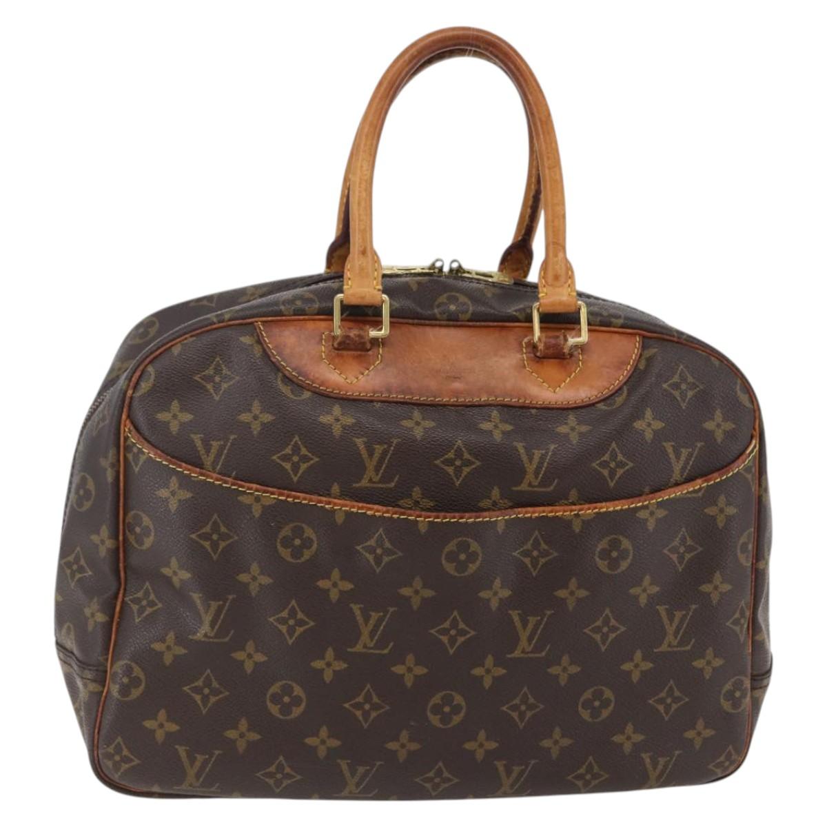 LOUIS VUITTON Monogram Deauville Hand Bag M47270 LV Auth bs29679
