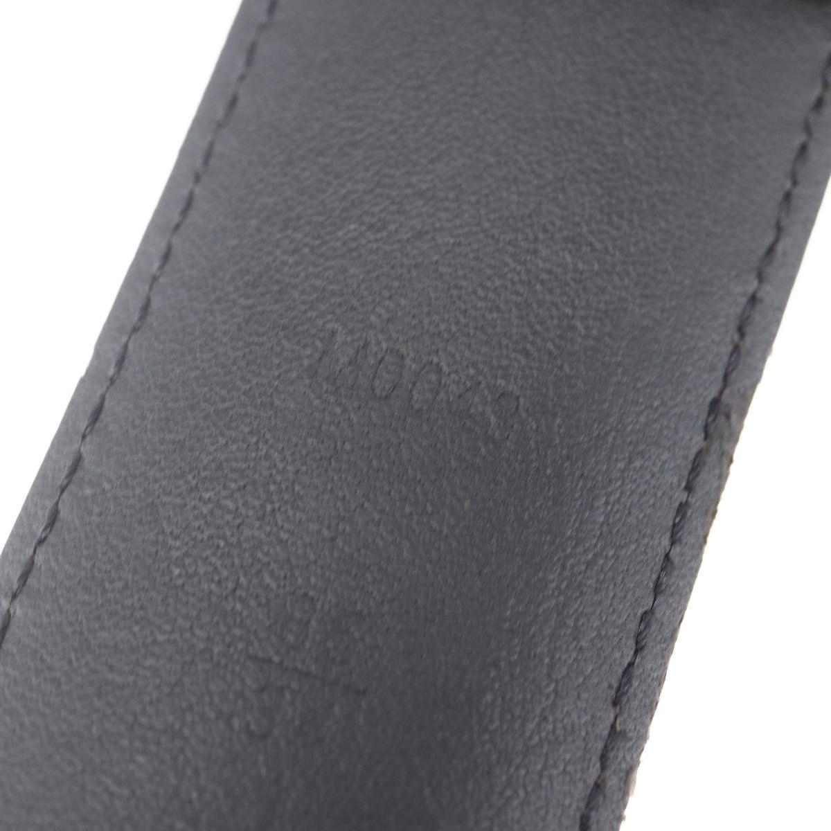 LOUIS VUITTON Monogram Eclipse Ceinture Voyager Belt LV Auth bs29690