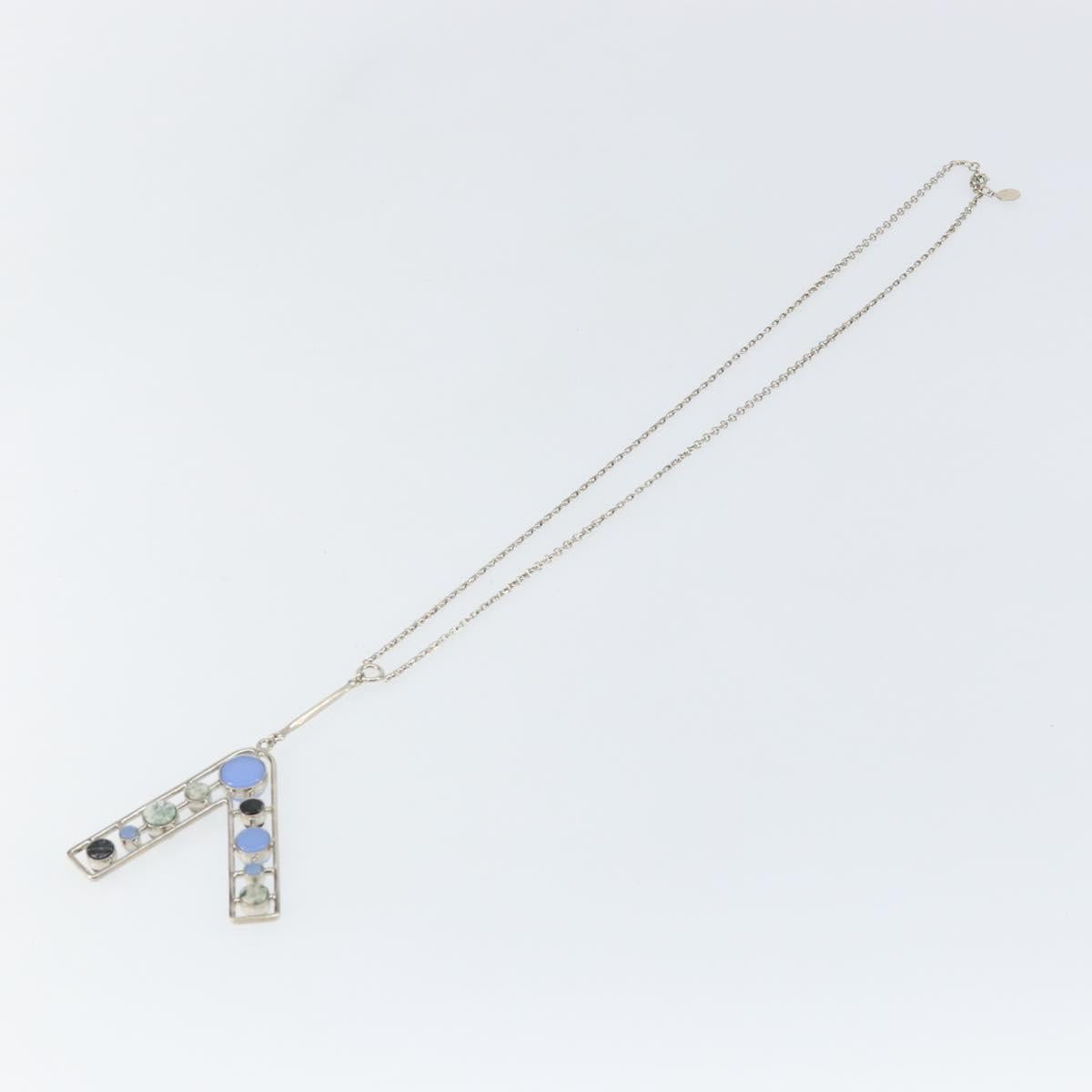 Christian Dior Necklace metal Silver Auth bs29694