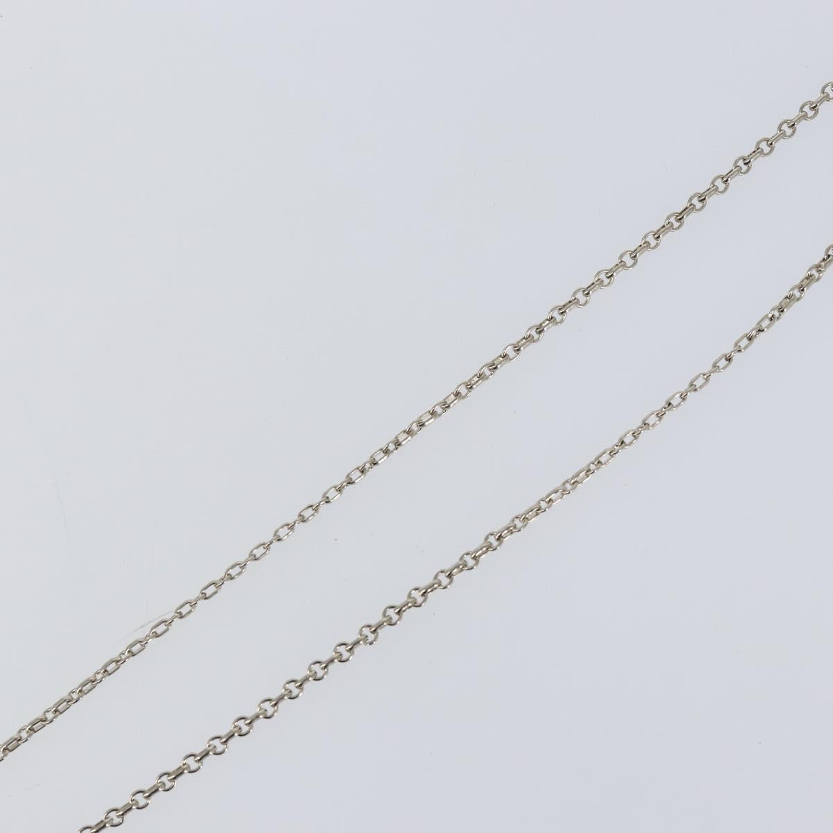 Christian Dior Necklace metal Silver Auth bs29694