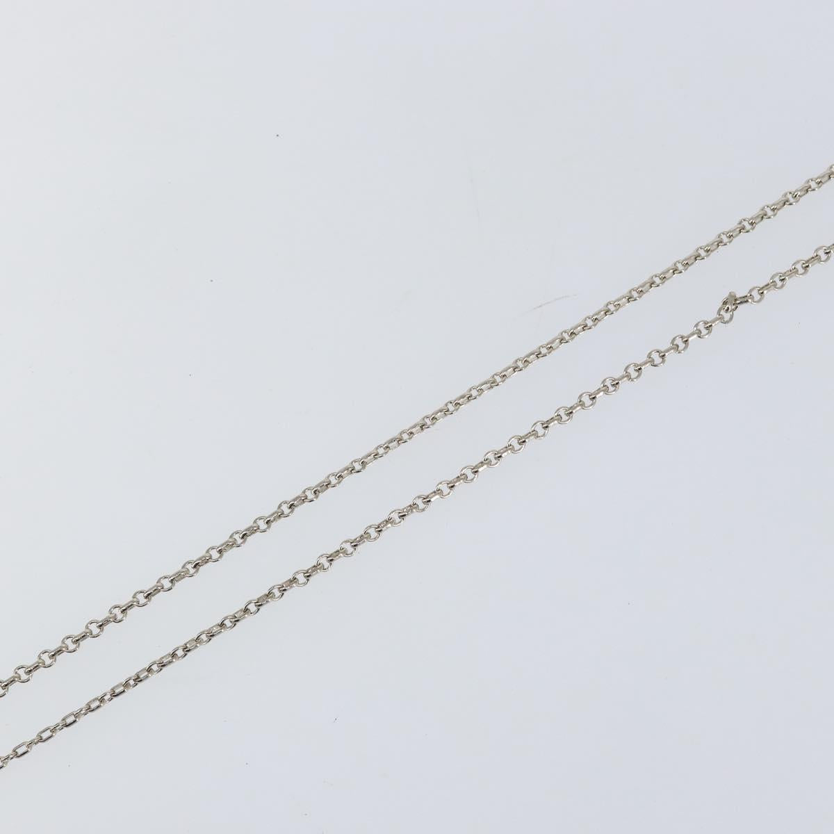 Christian Dior Necklace metal Silver Auth bs29694