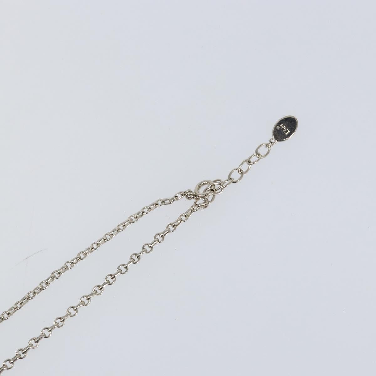 Christian Dior Necklace metal Silver Auth bs29694