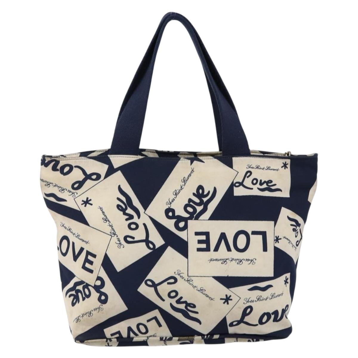 SAINT LAURENT Hand Bag Nylon Navy Auth bs29699