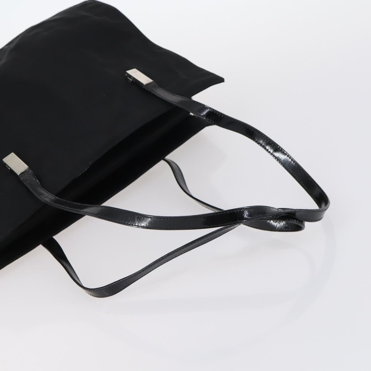 GUCCI Shoulder Bag Nylon Enamel Leather 5Set Black Brown khaki Auth bs29701