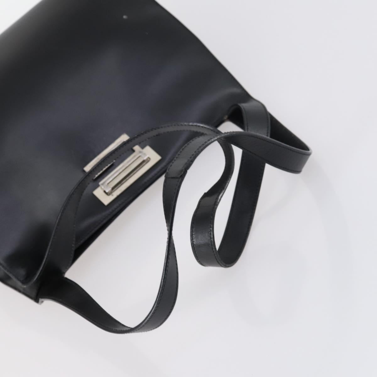 GUCCI Shoulder Bag Nylon Enamel Leather 5Set Black Brown khaki Auth bs29701
