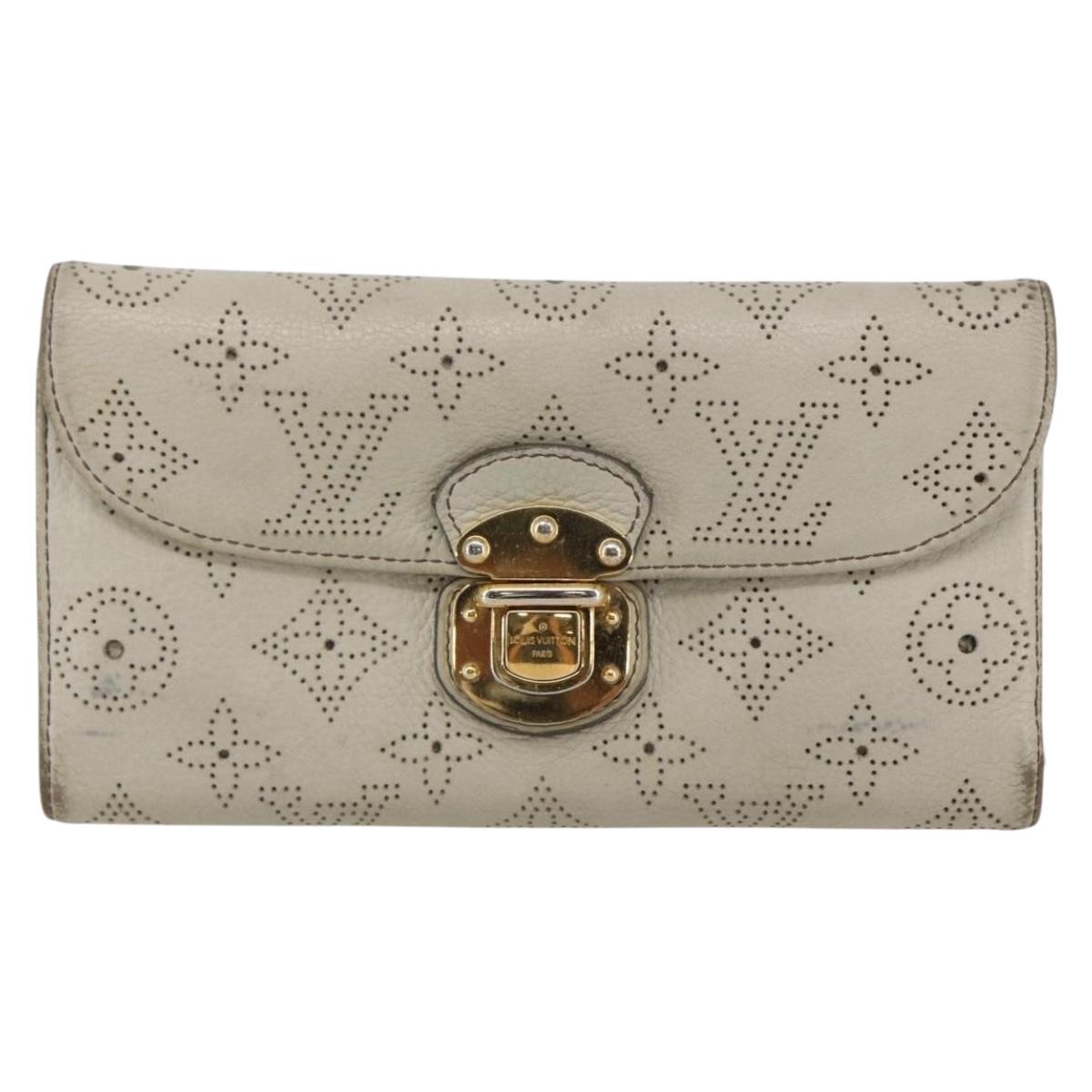 LOUIS VUITTON Monogram Mahina Portefeuille Amelia Wallet M58132 LV Auth bs29705
