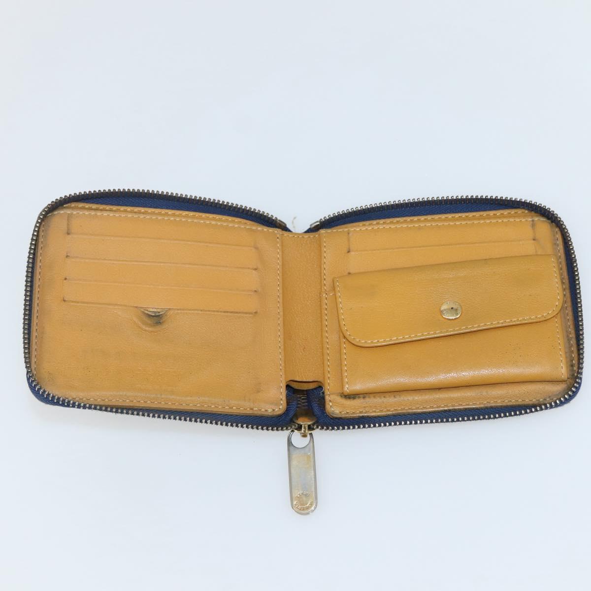 LOUIS VUITTON Monogram Denim Mini Zippy Wallet Wallet Blue M95342 Auth bs29706