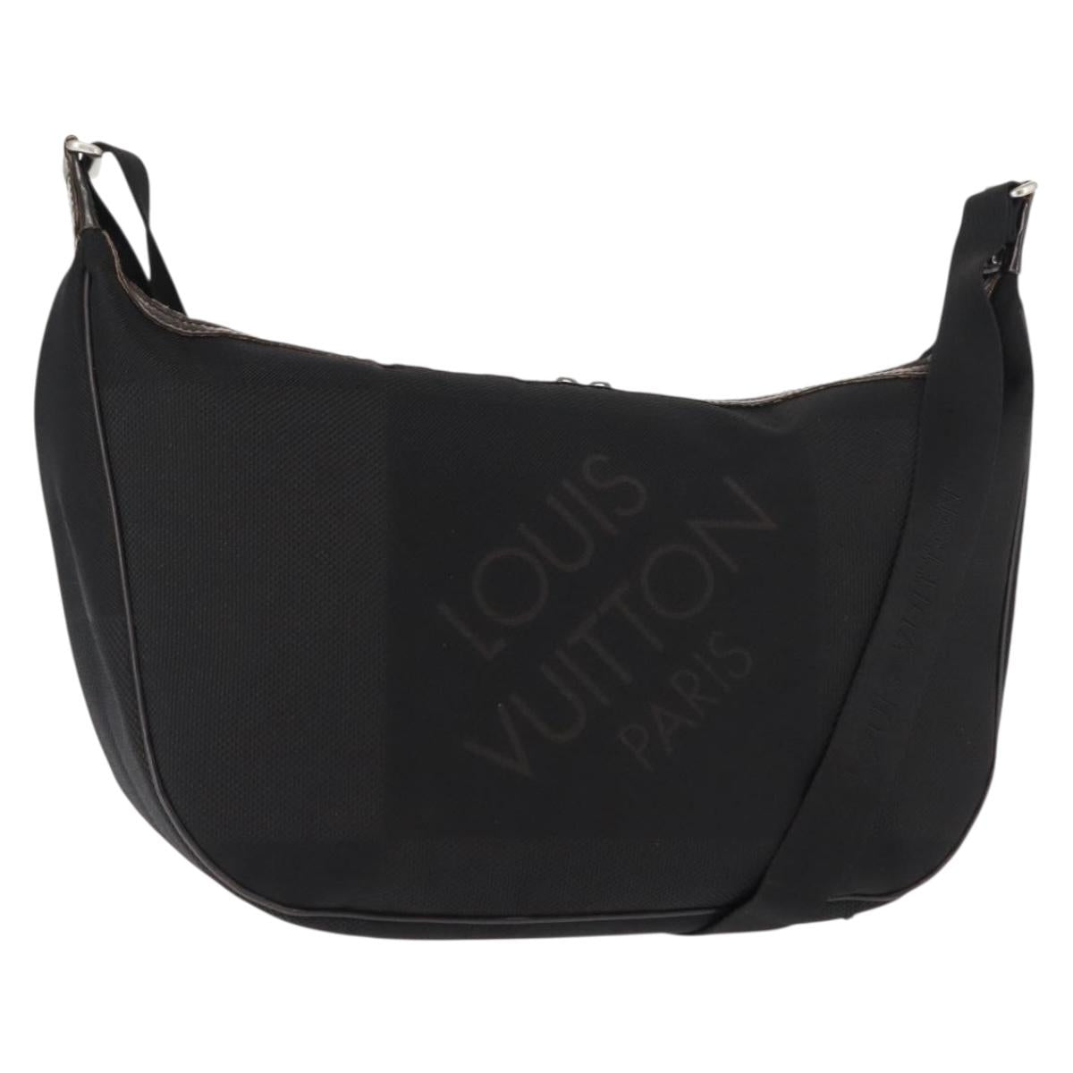 LOUIS VUITTON Damier Geant Explorateur Shoulder Bag Black M93616 LV Auth bs29708