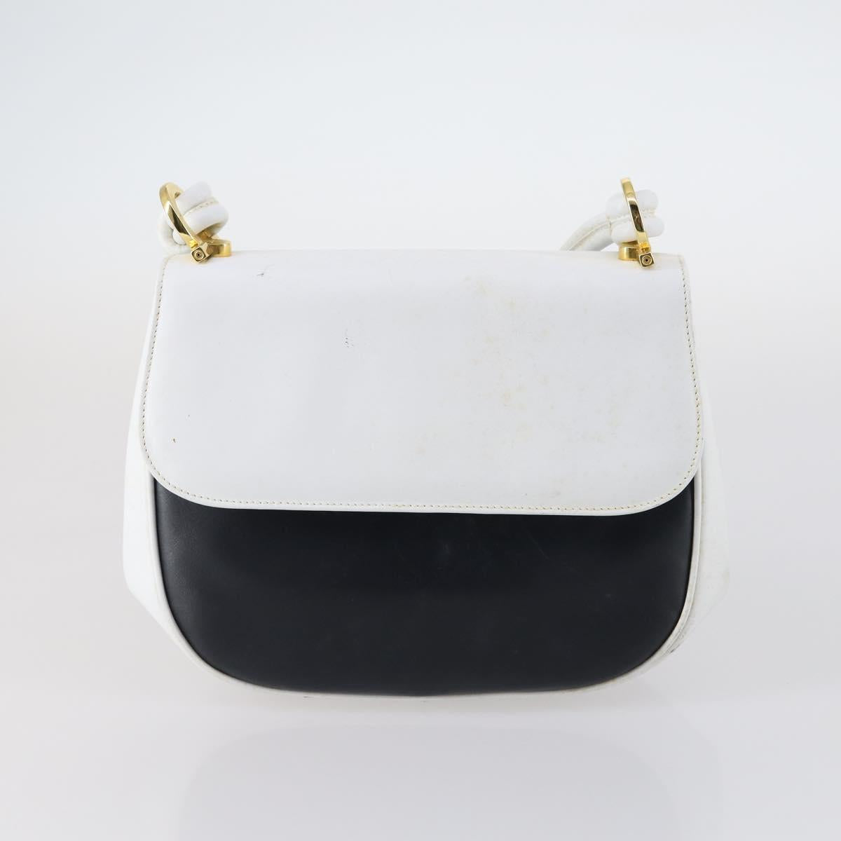 Salvatore Ferragamo Bag Enamel Canvas Leather 7Set Black Brown Auth bs29709