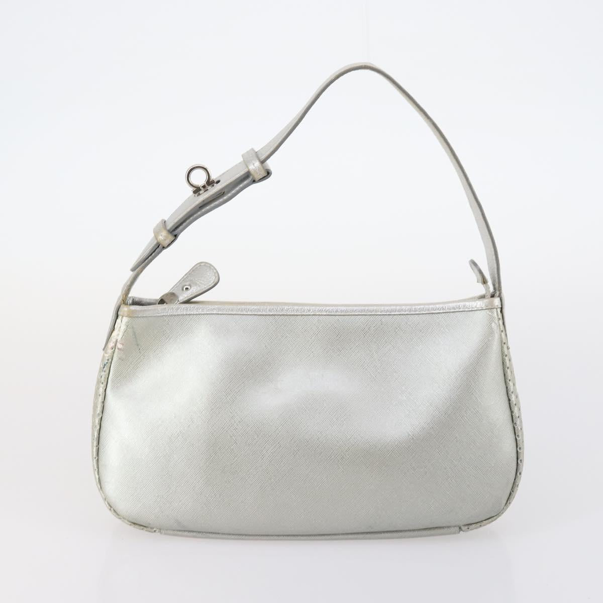 Salvatore Ferragamo Bag Enamel Canvas Leather 7Set Black Brown Auth bs29709