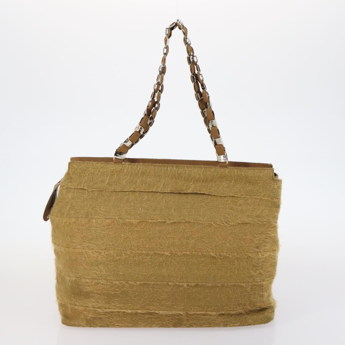 Salvatore Ferragamo Bag Enamel Canvas Leather 7Set Black Brown Auth bs29709