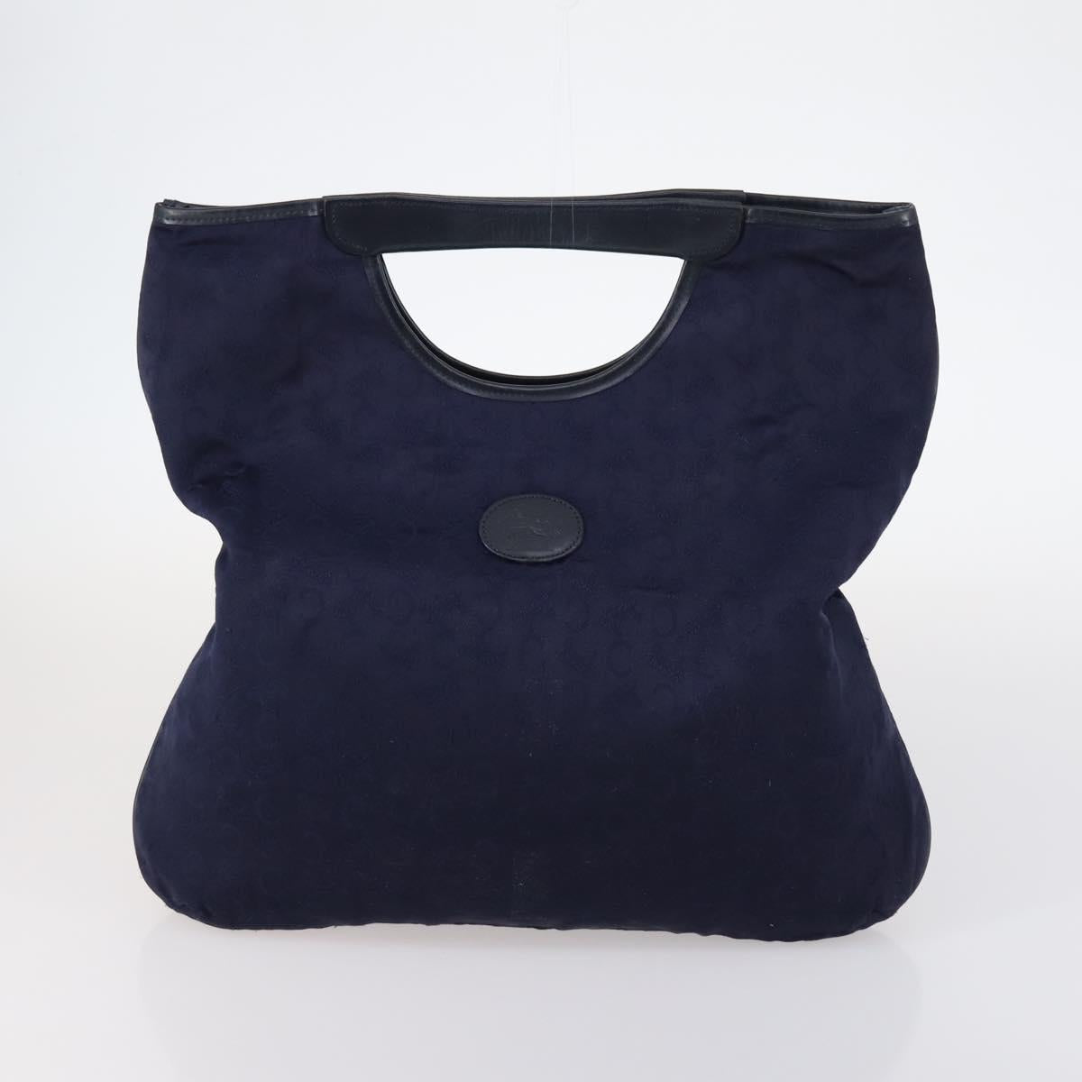 CELINE Hand Bag Canvas Nylon PVC 6 Set Brown Navy Green Auth bs29710