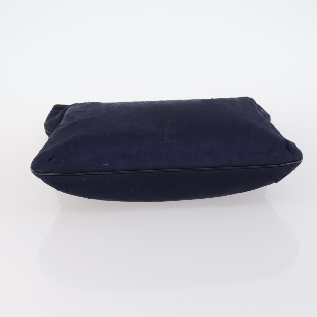 CELINE Hand Bag Canvas Nylon PVC 6Set Brown Navy Green Auth bs29710