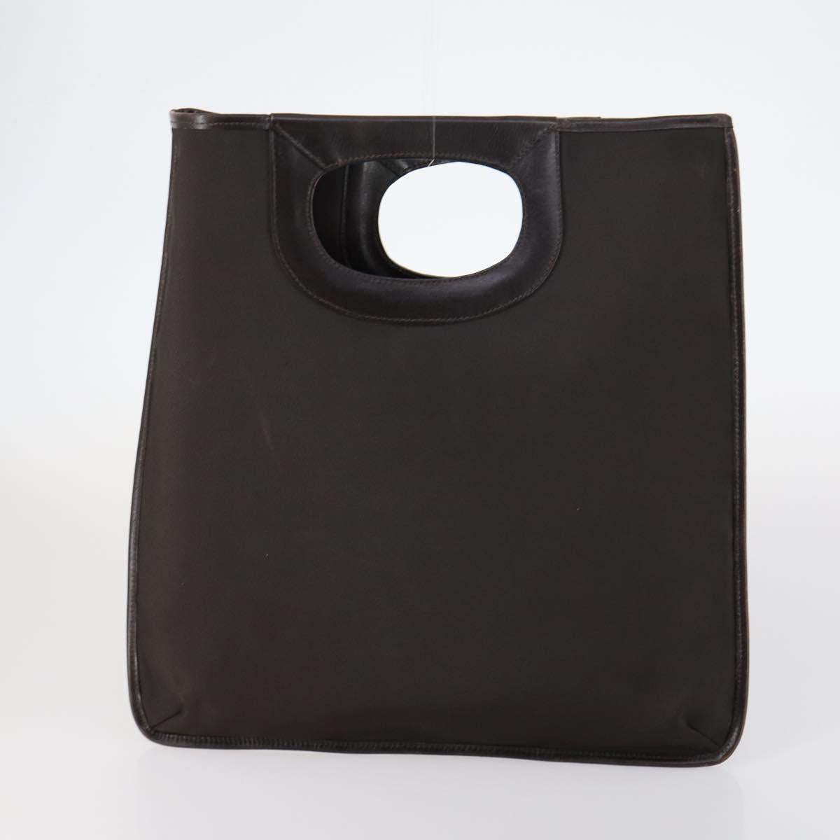 CELINE Hand Bag Canvas Nylon PVC 6 Set Brown Navy Green Auth bs29710