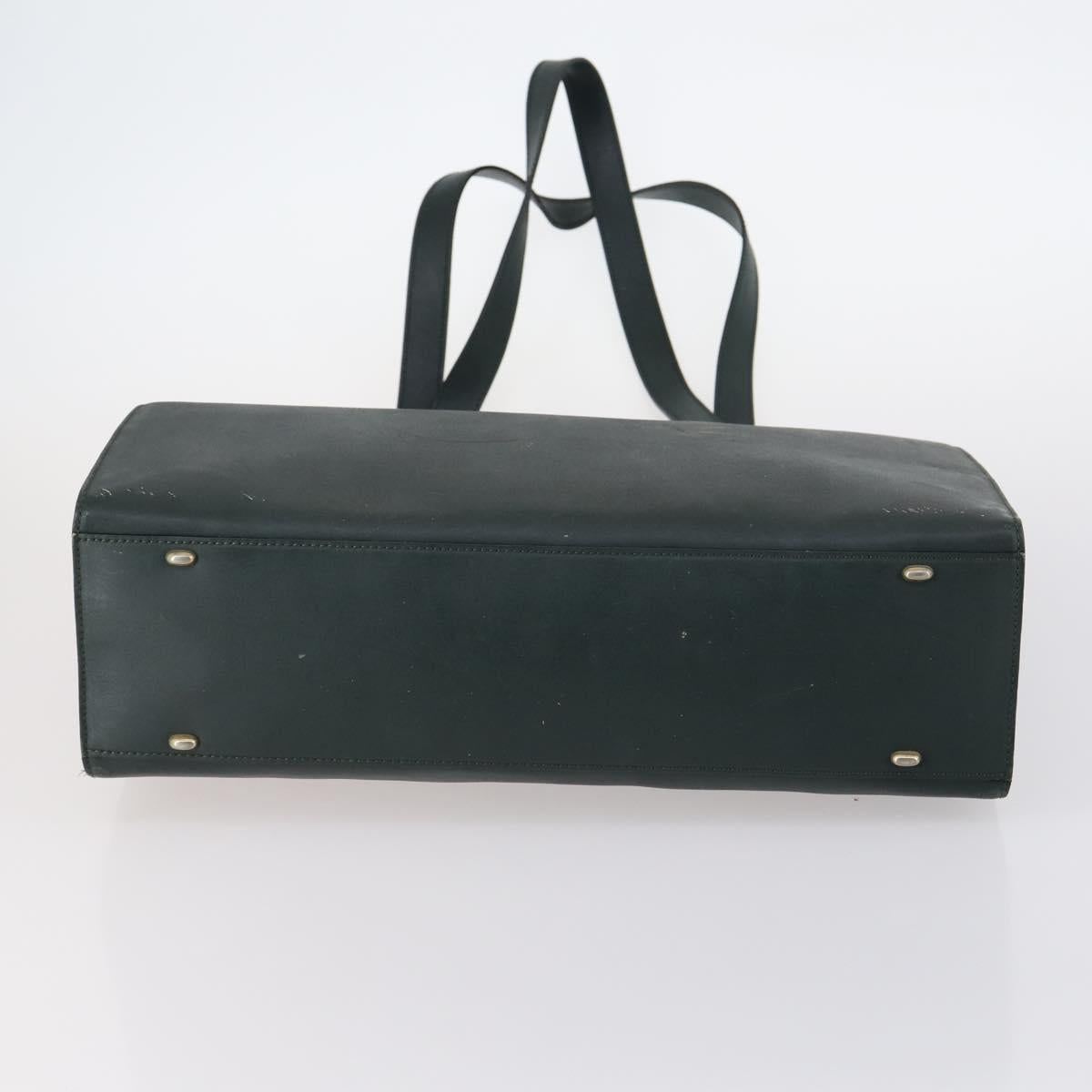 CELINE Hand Bag Canvas Nylon PVC 6 Set Brown Navy Green Auth bs29710