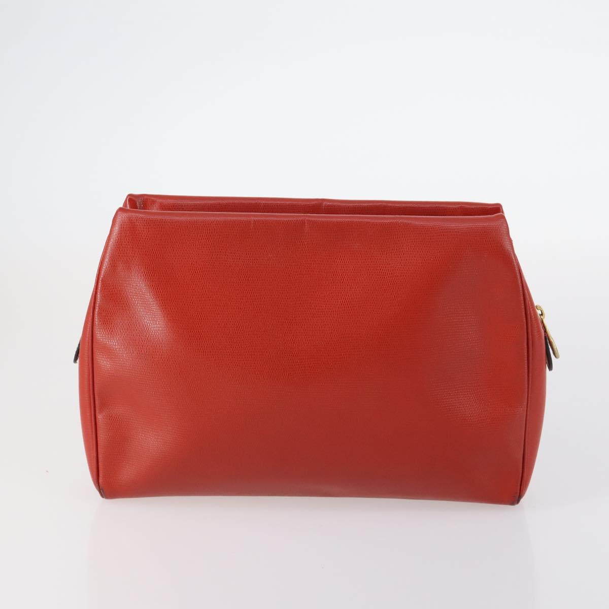 CELINE Hand Bag Canvas Nylon PVC 6 Set Brown Navy Green Auth bs29710