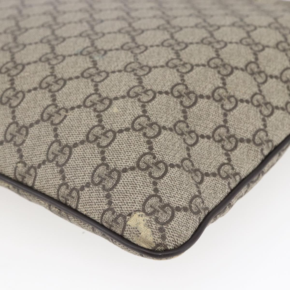 GUCCI GG Supreme Shoulder Bag PVC Beige Gold 295257 Auth bs29716