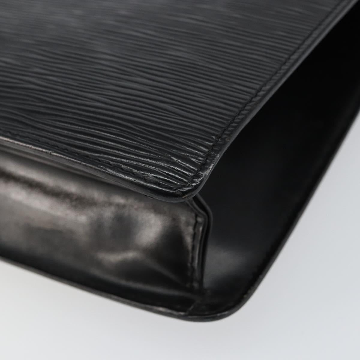 LOUIS VUITTON Epi Monceau 28 Hand Bag Black M52122 LV Auth bs29721