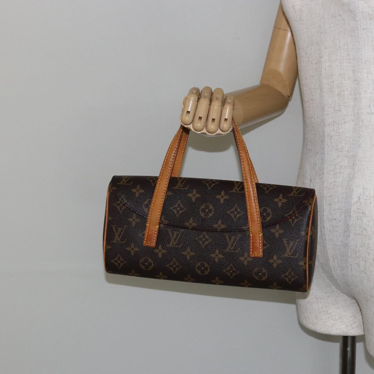 LOUIS VUITTON Monogram Sonatine Hand Bag M51902 LV Auth bs29723