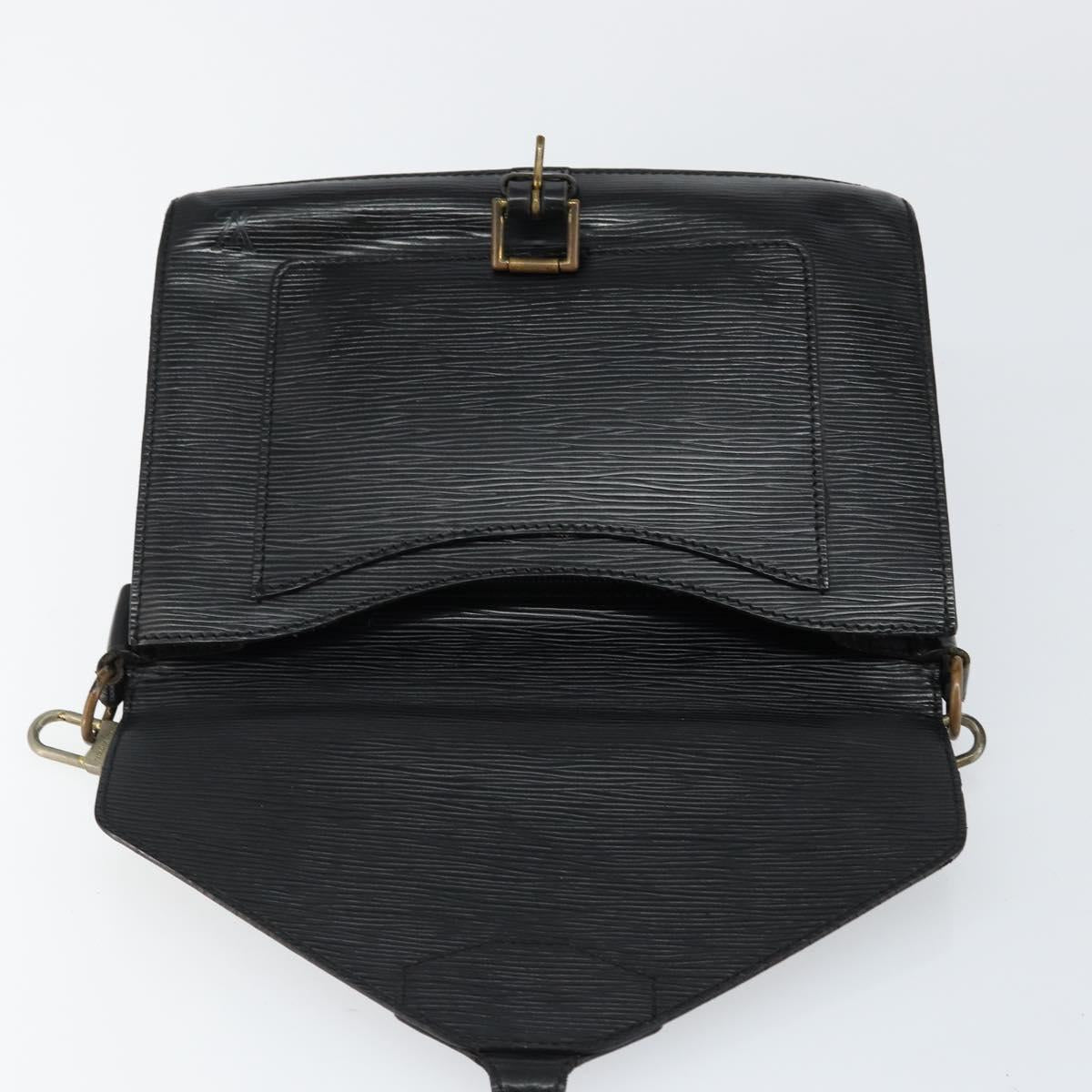 LOUIS VUITTON Epi Biface Clutch Bag Black M52322 LV Auth bs29726