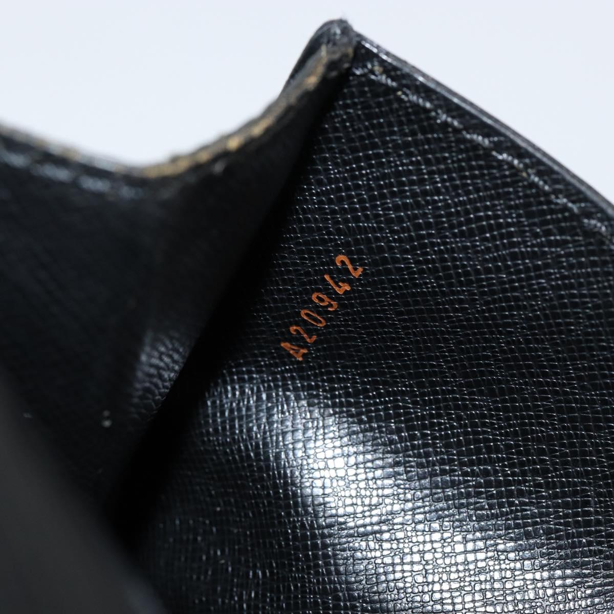 LOUIS VUITTON Epi Biface Clutch Bag Black M52322 LV Auth bs29726