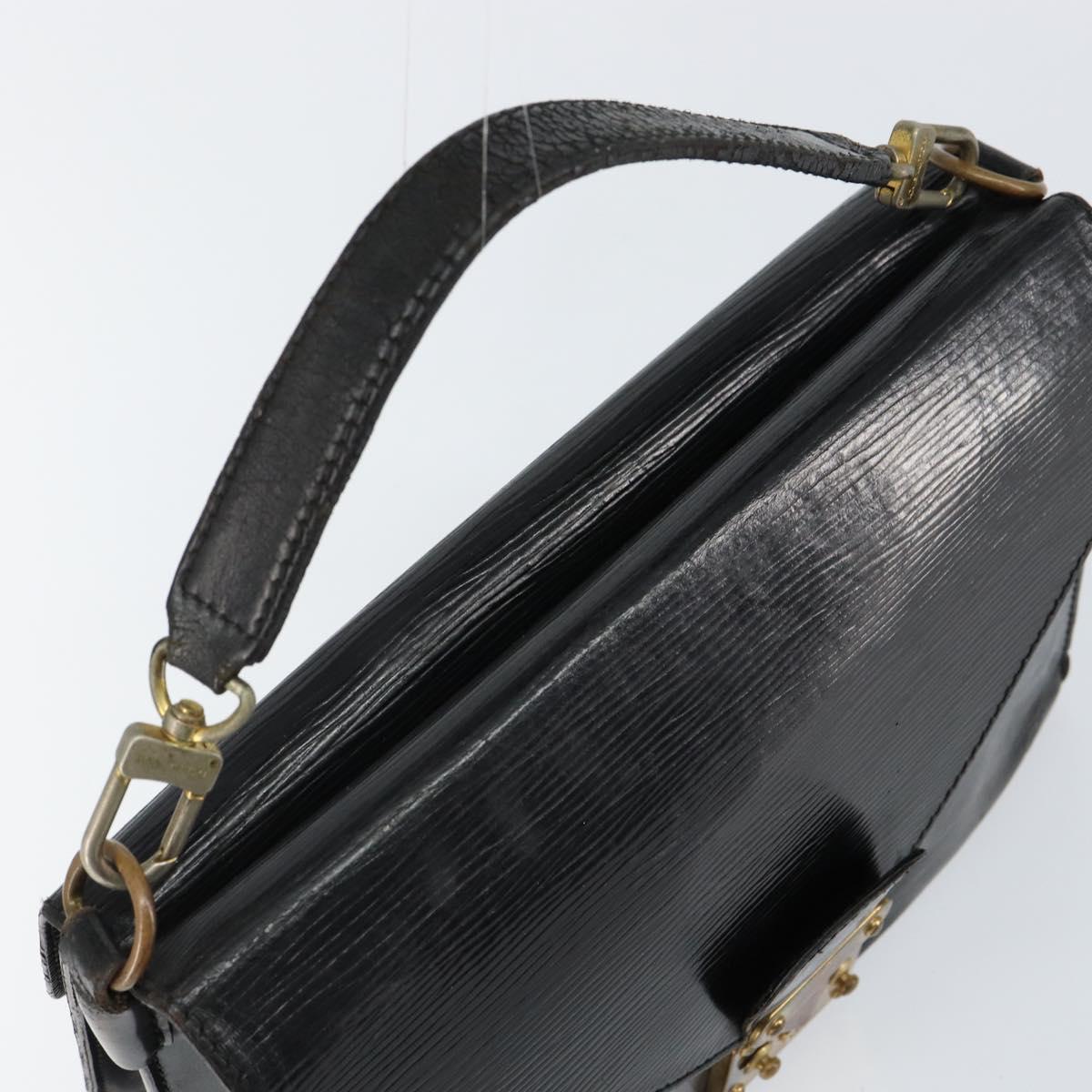 LOUIS VUITTON Epi Biface Clutch Bag Black M52322 LV Auth bs29726