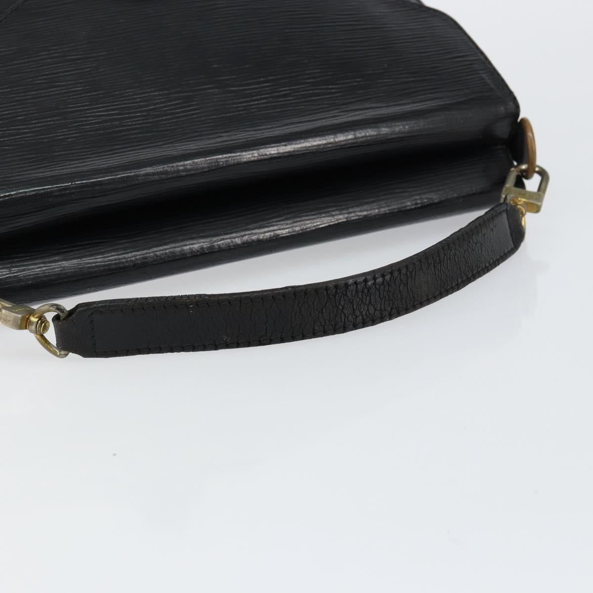 LOUIS VUITTON Epi Biface Clutch Bag Black M52322 LV Auth bs29726