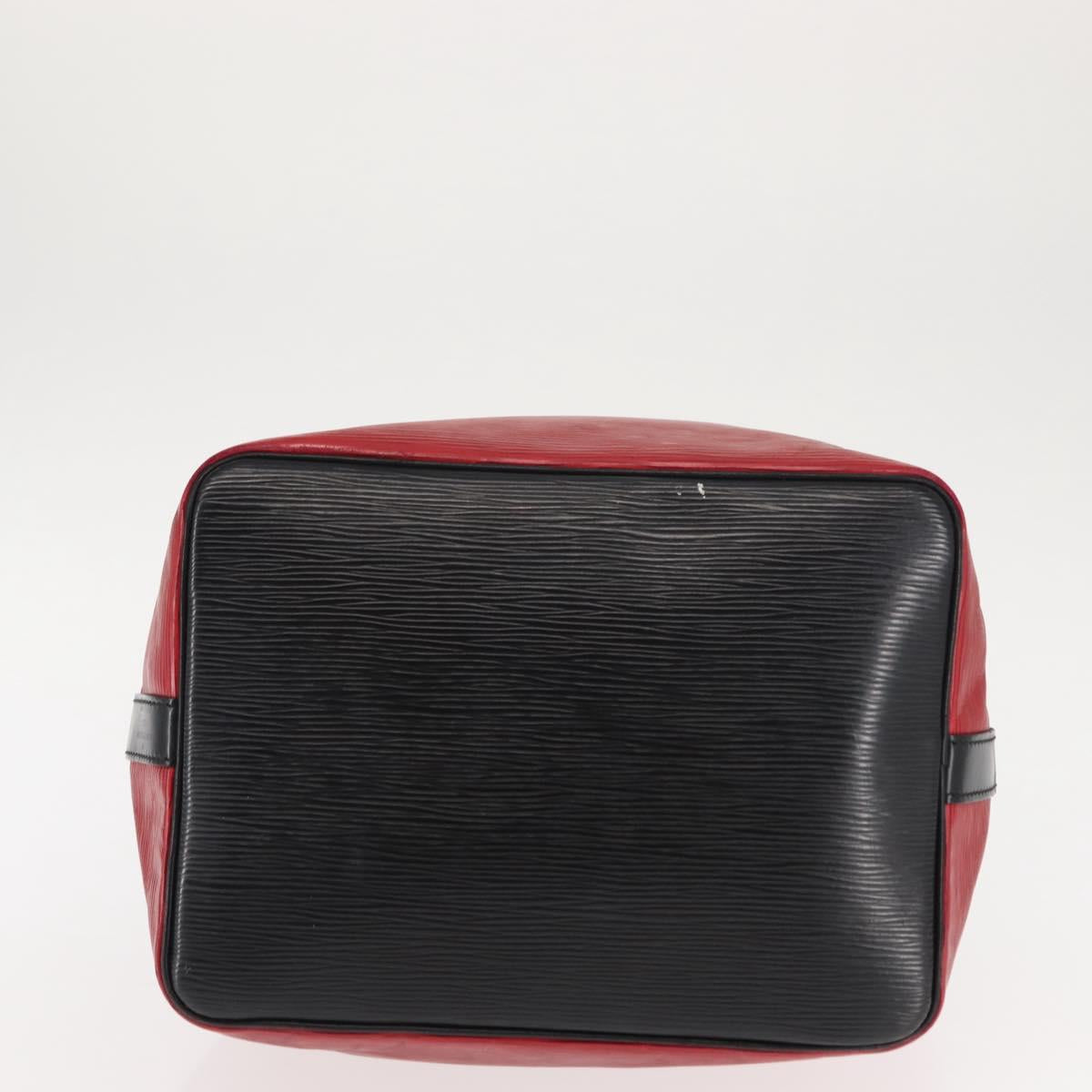 LOUIS VUITTON Epi Petit Noe Bag By Color Black Red M44172 LV Auth bs29727