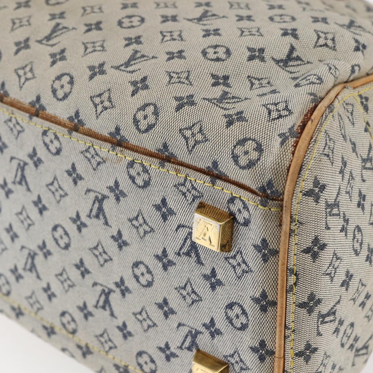 LOUIS VUITTON Monogram Mini Marie Hand Bag Blue M92003 LV Auth bs29728