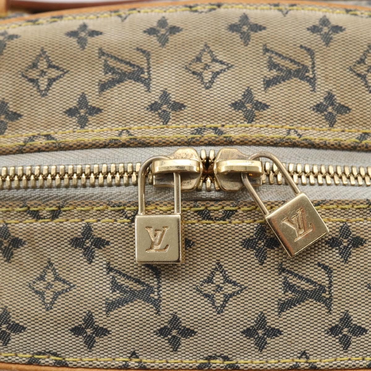 LOUIS VUITTON Monogram Mini Marie Hand Bag Blue M92003 LV Auth bs29728