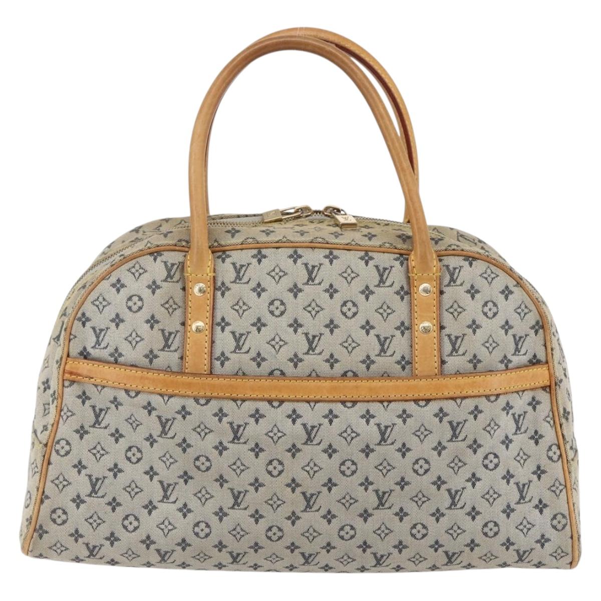 LOUIS VUITTON Monogram Mini Marie Hand Bag Blue M92003 LV Auth bs29728