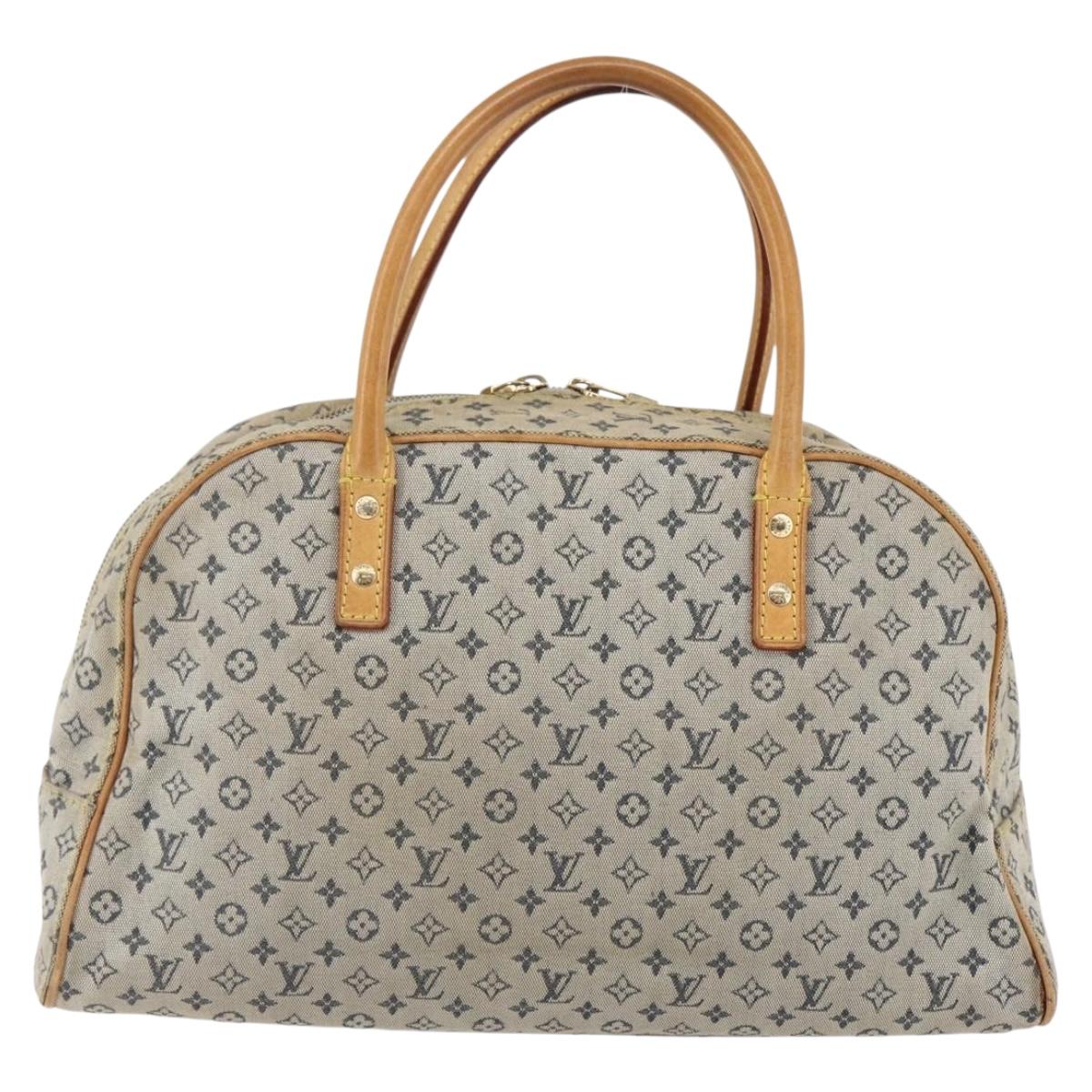 LOUIS VUITTON Monogram Mini Marie Hand Bag Blue M92003 LV Auth bs29728