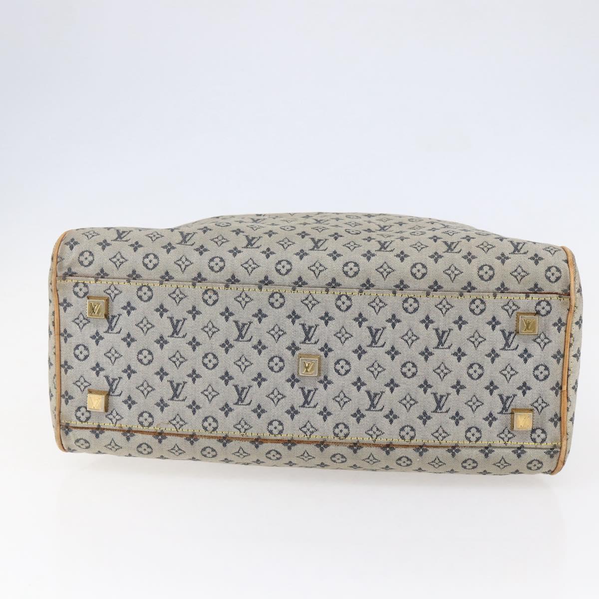 LOUIS VUITTON Monogram Mini Marie Hand Bag Blue M92003 LV Auth bs29728