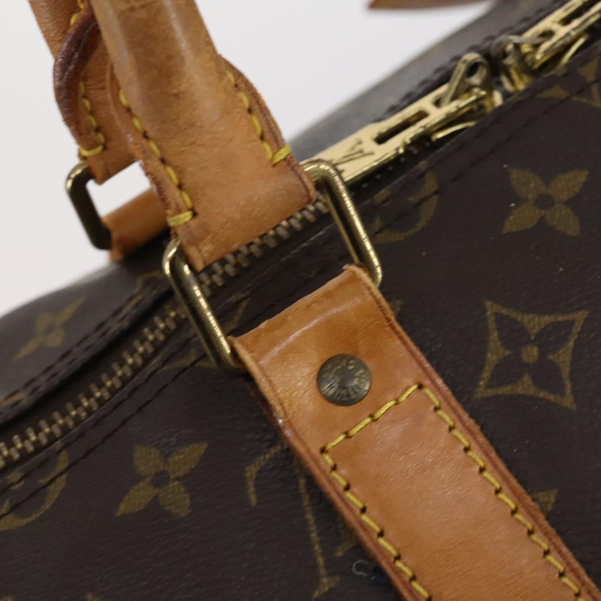 LOUIS VUITTON Monogram Keepall 55 Boston Bag M41424 LV Auth bs29734