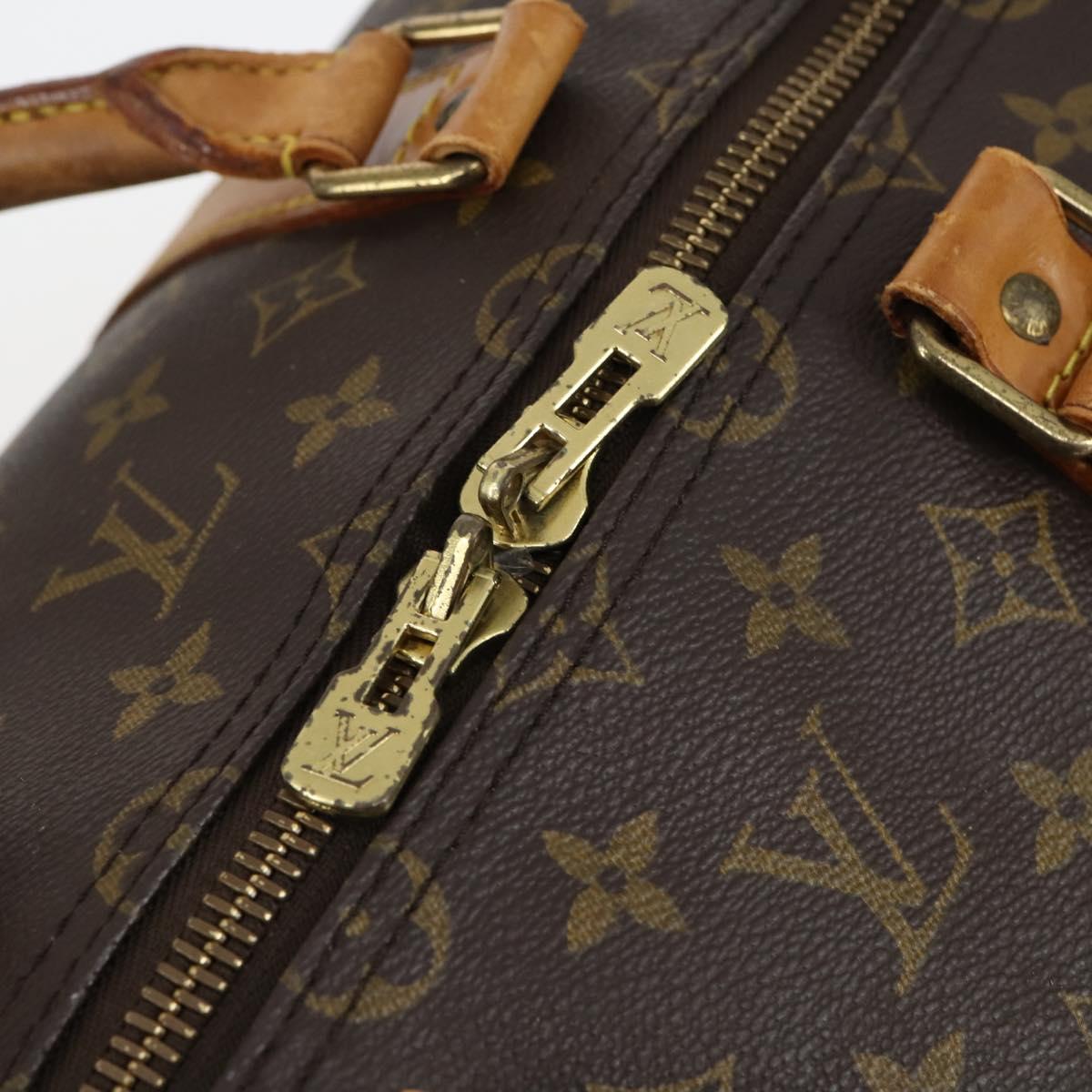 LOUIS VUITTON Monogram Keepall 55 Boston Bag M41424 LV Auth bs29734