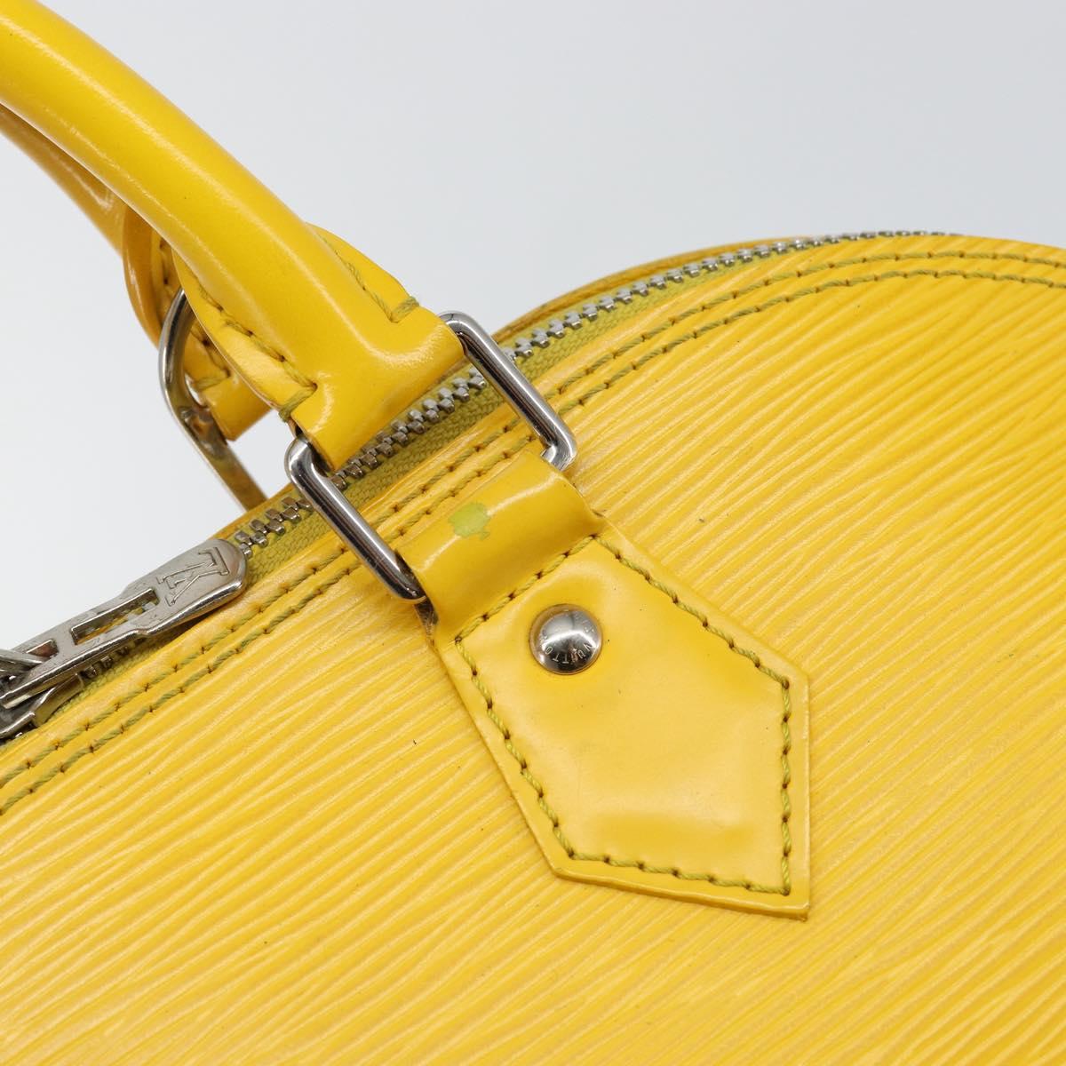 LOUIS VUITTON Epi Alma PM Hand Bag Yellow Mimosa M40951 LV Auth bs29736