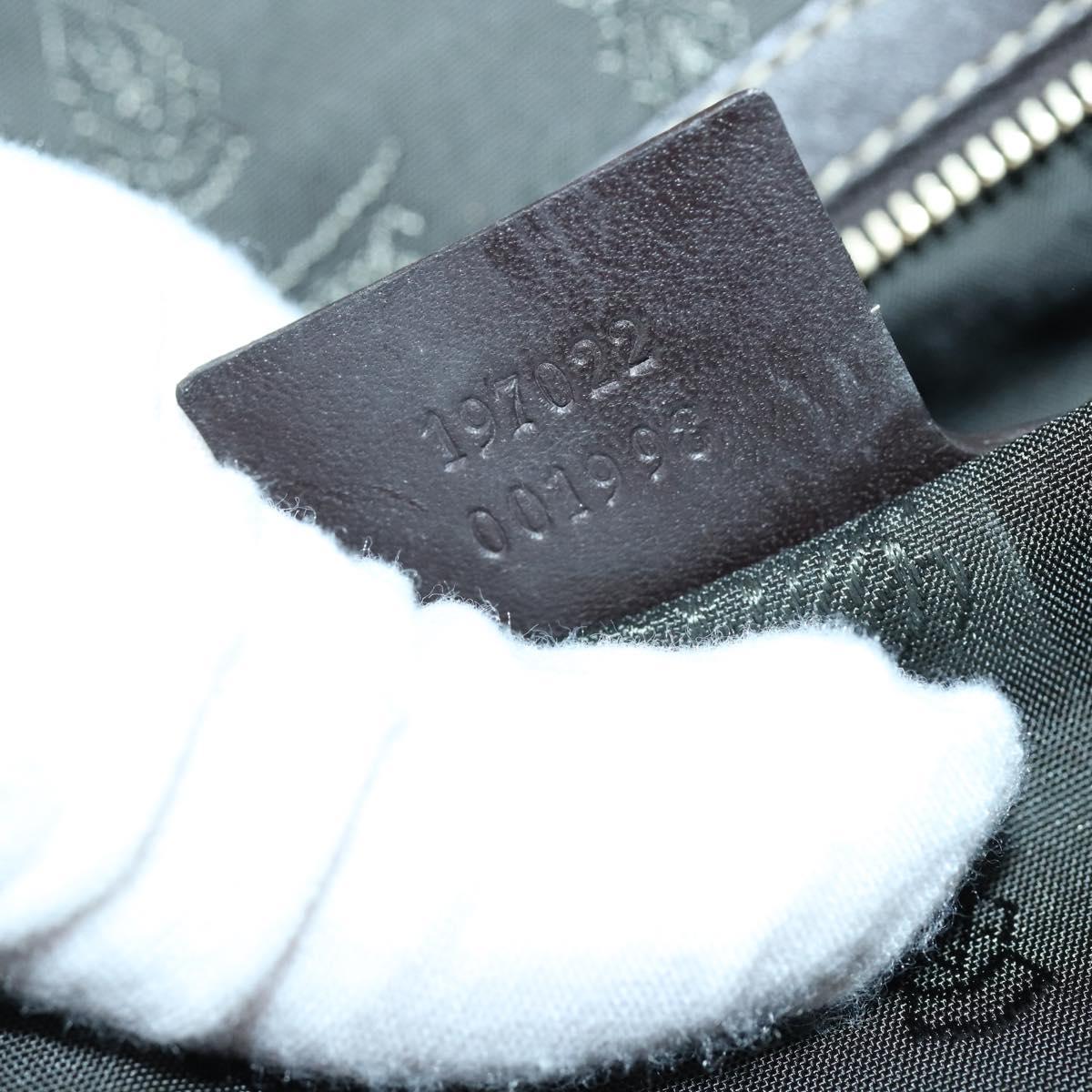 GUCCI GG Crystal Tote Bag Coated Canvas Beige Gold 197022 Auth bs29740