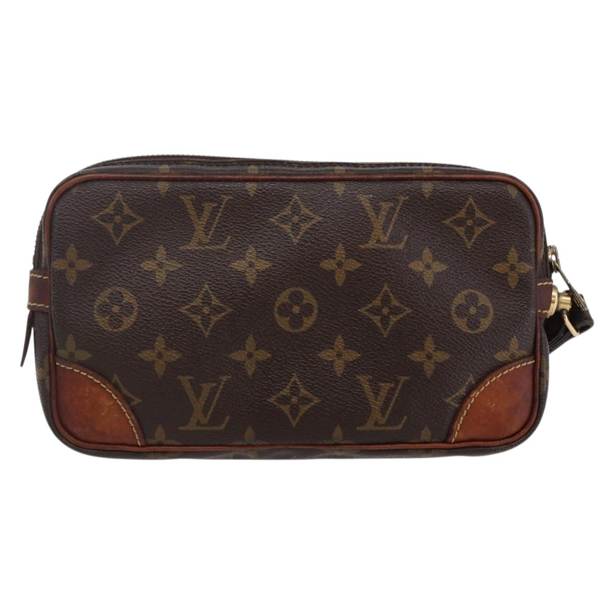 LOUIS VUITTON Monogram Marly Dragonne PM Clutch Bag M51827 LV Auth bs29743