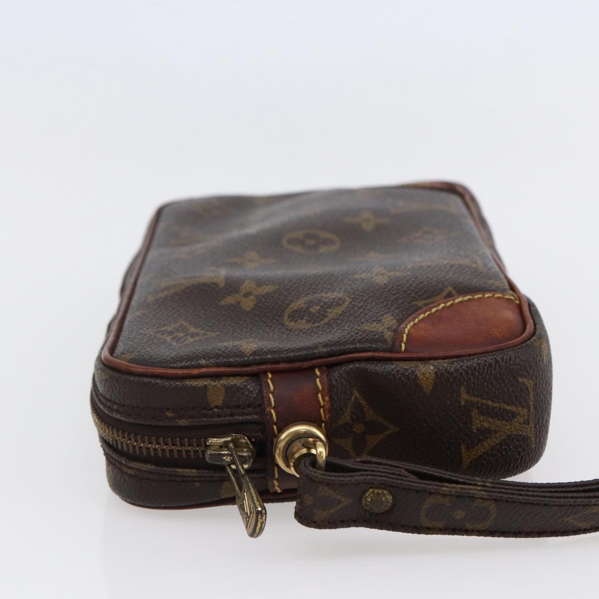 LOUIS VUITTON Monogram Marly Dragonne PM Clutch Bag M51827 LV Auth bs29743