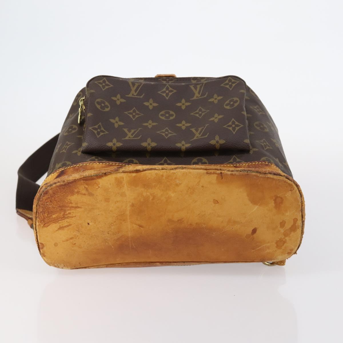LOUIS VUITTON Monogram Montsouris GM Backpack M51135 LV Auth bs29745