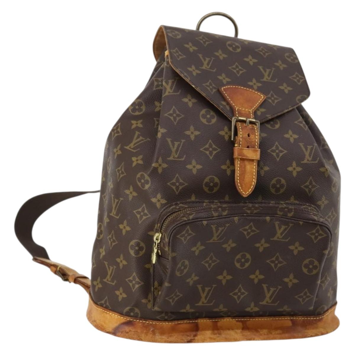 LOUIS VUITTON Monogram Montsouris GM Backpack M51135 LV Auth bs29745